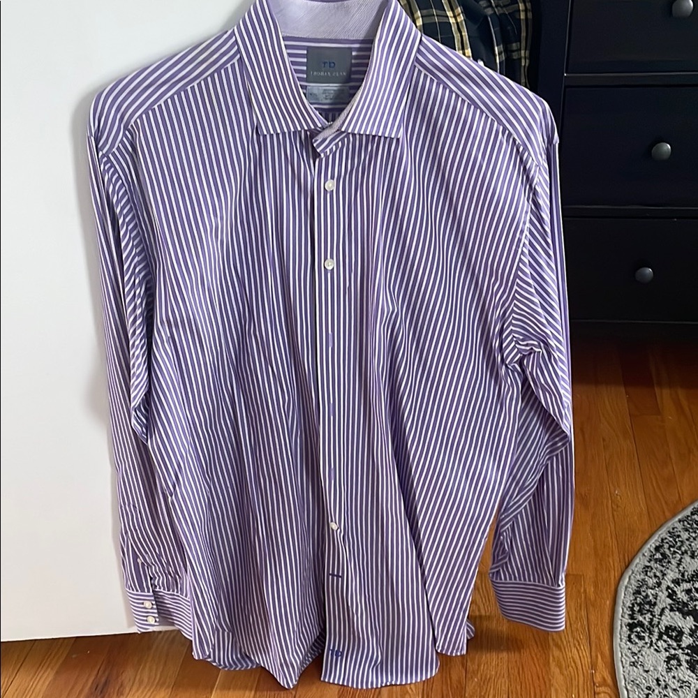 Men's Purple Striped Shirt